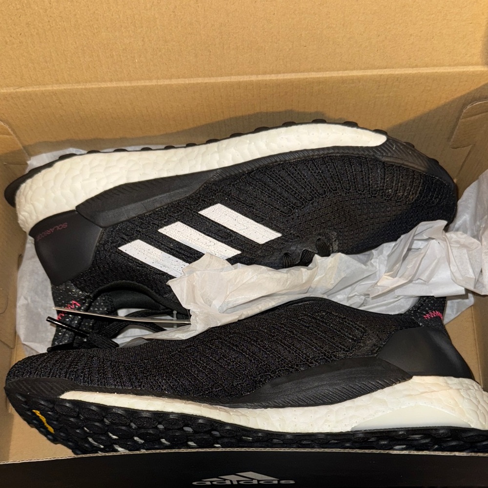 Adidas Women’s Solar Boost Black Sneakers - Picture 6 of 6